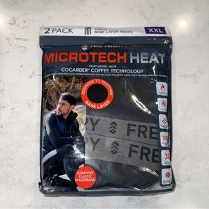 NWT- Free Country Microtech Heat Men's Base Layer Pants XXL Undergarment
